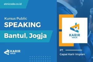 Kursus Public Speaking Bantul Yogyakarta Harga Termurah